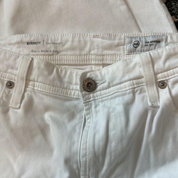NWOT AG Men’s Everett Slim Straight White Jeans - Picture 7 of 8